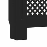 MDF Radiator Cover Black 205 cm 325556