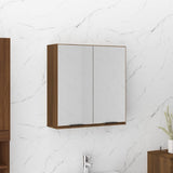 Bathroom Mirror Cabinet Brown Oak 64x20x67 cm 817068