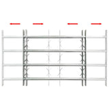 Adjustable Security Grille for Windows with 4 Crossbars 700-1050 mm 141386