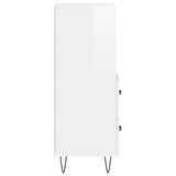 Sideboard High Gloss White 34.5x34x90 cm Engineered Wood 828662