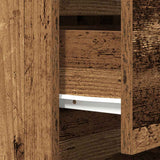 Bedside Cabinets with 3 Drawers 2 pcs Old Wood 39x35x65 cm 861352