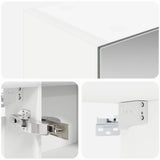 Bathroom Mirror Cabinet White 100 x 14.5 x 70 cm 889119