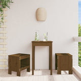 Garden Stools 2 pcs Honey Brown 40x36x45 cm Solid Wood Pine 825341