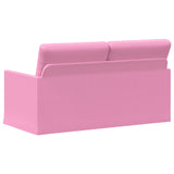 2 Seater Sofa Pink 150 x 81 x 82 cm Fabric 42041084