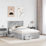 Bed Frame with Drawer with Headboard Manual Engineered Wood 3410337
