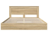 Storage Bed with Drawer Sonoma Oak 160 x 200 cm Engineered Wood 3410230