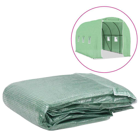 Greenhouse Replacement Cover 200x343x200 cm Green 316448