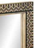 Bathroom Mirror 50x70 cm Solid Wood Mango and Glass 4018659