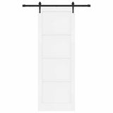 Sliding Door ORKDAL White 83 x 232 cm Solid Pine Wood 3445599