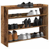 Shoe Rack Old Wood 80x25x62 cm Engineered Wood 859921