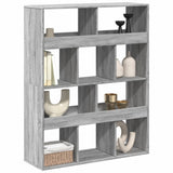 Room Divider Grey Sonoma 100x33x125.5 cm Engineered Wood 3309524