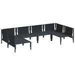 Garden Sofa Set Anthracite Steel 3378978
