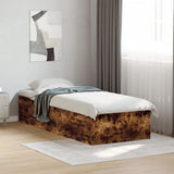 Bed Frame without Mattress Smoked Oak 90x200 cm 3281060