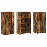 Reception Desk Smoked Oak 155x50x103.5 cm Engineered Wood 3324200