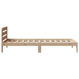 Bed Frame without Mattress 90x200 cm Solid Wood Pine 855540