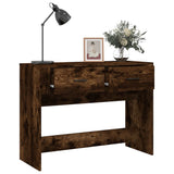 Console Table Smoked Oak 100x39x75 cm Engineered Wood 816781