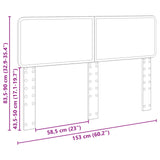 Headboard Concrete Grey Engineered wood 888532