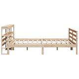 Bed Frame without Mattress 180x200 cm Super King Solid Wood Pine 3305832