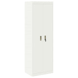 Storage Cabinet 2 pcs White 60 x 40 x 220 cm Steel Lockable 3438710