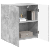 TV Wall Cabinet Concrete Grey 59.5 x 31 x 60 cm Engineered Wood 892352