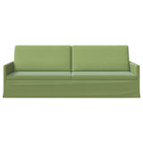3 Seater Sofa Light Green 220 x 81 x 82 cm Velvet 42041156