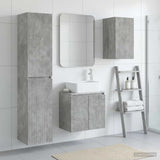 Bathroom Furniture Set 3 pcs Concrete Grey 33 x 34.5 x 160 cm 3406076