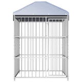 Outdoor Dog Kennel with Roof 150x150x200 cm 144619