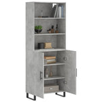 Highboard Concrete Grey 69.5x34x180 cm Engineered Wood 3189281