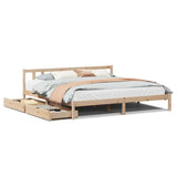 Bed Frame without Mattress 180x200 cm Super King Solid Wood Pine 3301481