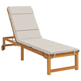 Sunlounger Cushion GEMERT 100% Polyester White 200 x 60 x 3 cm 948503