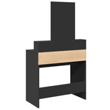 Dressing Table with Mirror Black 80x41x144.5 cm 848172