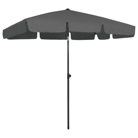 ZNTS Beach Parasol Anthracite 200x125 cm 314729