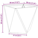 Planter 2 pcs Silver 30 x 30 x 30 cm Galvanised Steel 883819