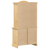 Glass Display Cabinet Corona 100x48.5x179 cm Solid Wood Pine 4005681