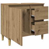 Sink Cabinet Artisan Oak 65x33x60 cm Engineered Wood 857121