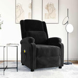 Massage Chair Black Velvet 342416