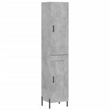 Highboard Concrete Grey 34,5x34x180 cm Engineered Wood 3199117