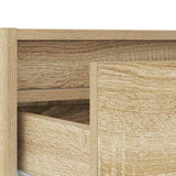 TV Cabinet with LED Lights Sonoma Oak 75x35.5x25 cm 860231