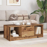 Coffee Table Old Wood 102 x 50 x 36cm Engineered Wood 880519