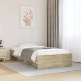 Bed Frame Sonoma oak Engineered wood, Plywood Single Bed Frame 3295704