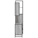 3 Piece Bathroom Furniture Set Grey Sonoma Engineered Wood 3301128