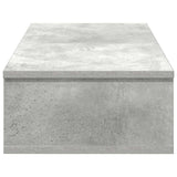 Wall Shelf with Drawers Concrete Grey 80x31x17 cm Engineered Wood 859953
