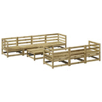 ZNTS 8 Piece Garden Sofa Set Impregnated Wood Pine 3299322
