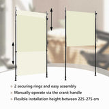 Outdoor Roller Blind 120x270 cm Cream 145940