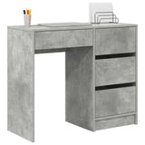 Desk Concrete Grey 90 x 37.5 x 75 cm Engineered Wood 869493