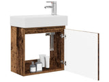 Bathroom Vanity Unit with Tap Old Wood 45.5 x 22.5 x 84 cm 889479