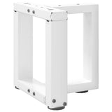 Coffee Table Legs T-Shaped 2 pcs White 30x25x cm Steel 4013001