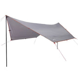 Camping Tarp Grey and Orange 430x380x210 cm Waterproof 94684