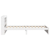 Bed Frame with Headboard without Mattress White 100x200 cm 3306733