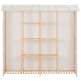 Wardrobe White 173x40x170 cm Fabric 248198